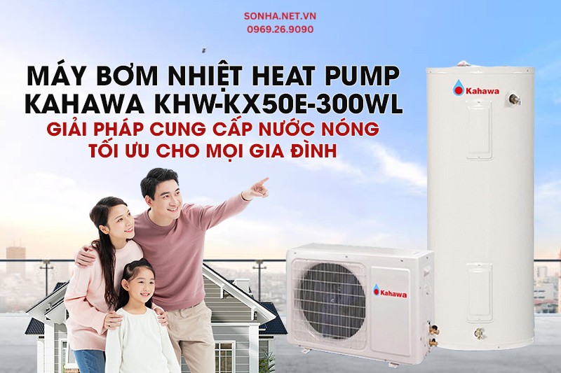 Siêu phẩm máy bơm nhiệt trung tâm KHW-KX50E-300WL của Kahawa
