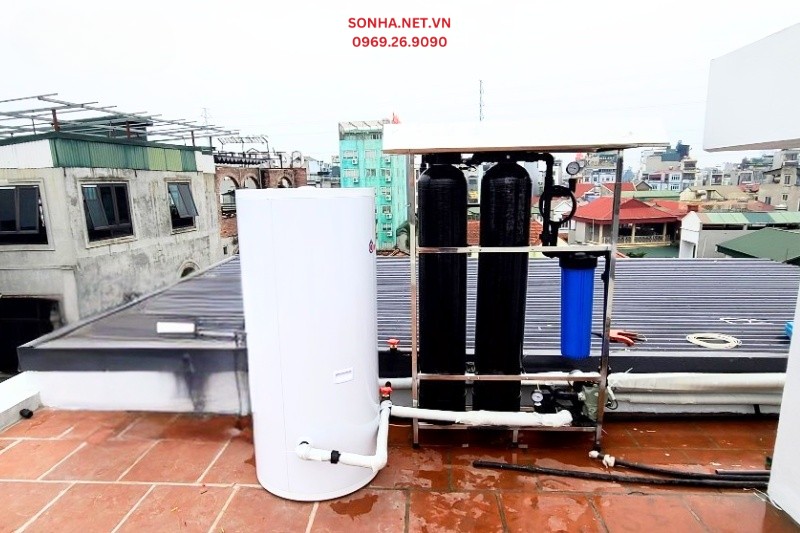 Lắp đặt m&aacute;y bơm nhiệt Heat Pump Kahawa cho c&ocirc;ng tr&igrave;nh x&acirc;y dựng