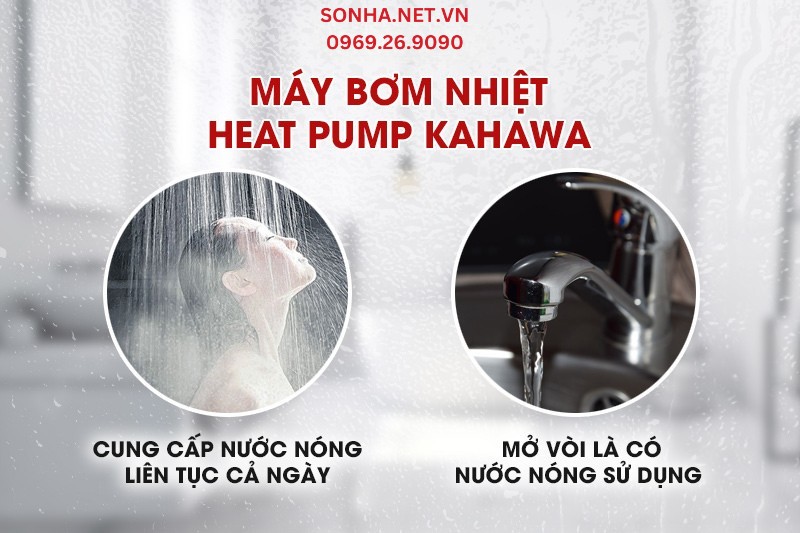 M&aacute;y nước n&oacute;ng Heat Pump c&oacute; khả năng cung cấp nước n&oacute;ng cả ng&agrave;y