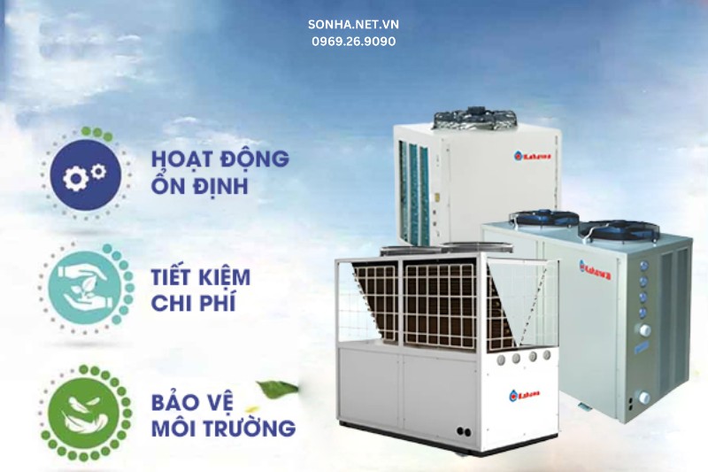 Lợi &iacute;ch khi sử dụng hệ thống bơm nhiệt KX180SE