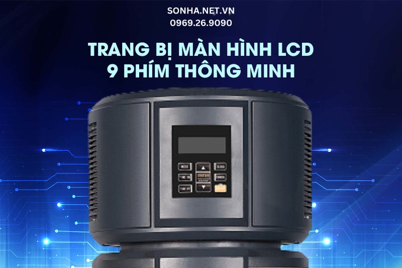 Trang bị màn hình LCD 9 phím thông minh trong Midea RSJ-15/190RDN3-E 190L