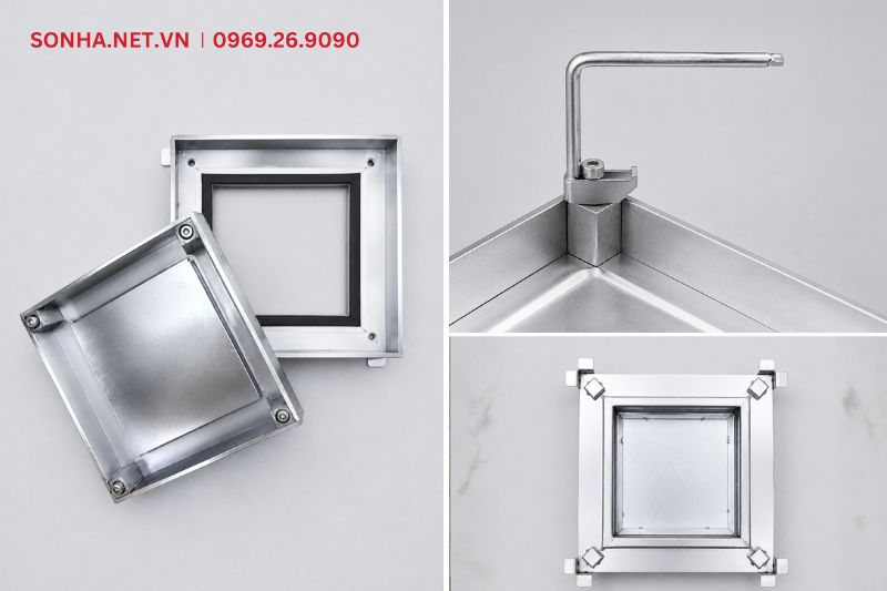 Ảnh thực tế nắp bể phốt &acirc;m s&agrave;n 25x25