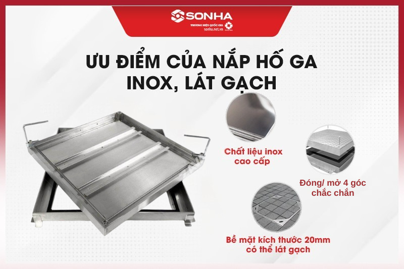 Ưu điểm vượt trội của nắp hố ga inox 304 