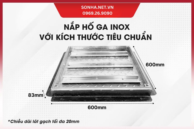 Nắp hố ga có thiết kế đơn giản, dễ lắp đặt