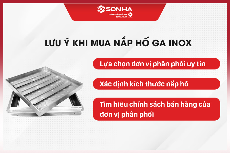Lưu ý khi lựa chọn nắp hố ga inox 304 kích thước 900x900x8