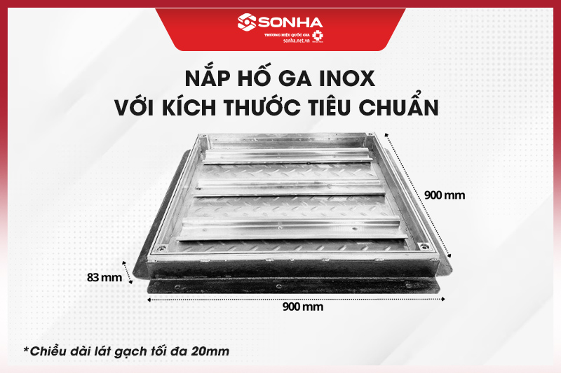 Kích thước tiêu chuẩn có khả năng chịu tải cao 