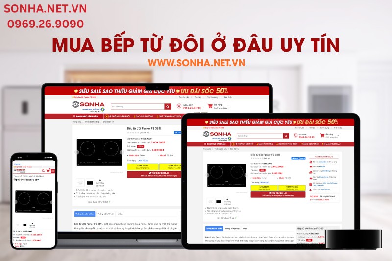 Địa chỉ mua bếp từ đ&ocirc;i Faster FS 389I ch&iacute;nh h&atilde;ng 