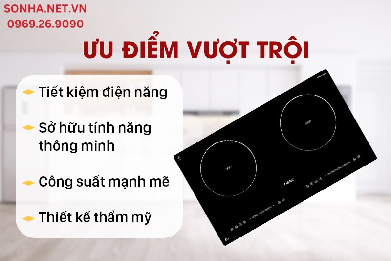 Ưu điểm của bếp từ đ&ocirc;i Faster FS 389I