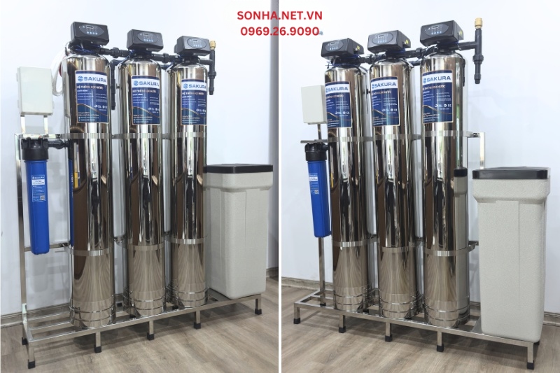 H&igrave;nh ảnh lắp đặt thực tế bộ lọc tổng đầu nguồn Sakura SKT-213I