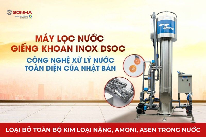 Hệ thống lọc nước giếng khoan inox công suất 5m3 ứng dụng công nghệ Nhật Bản