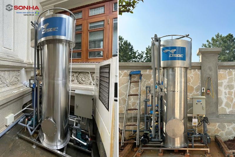 Hình ảnh lắp đặt thực tế thiết bị lọc nước giếng khoan Dsoc