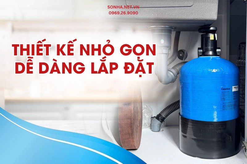 Máy lọc nước S1015 có thiết kế nhỏ gọn - dễ dàng lắp đặt