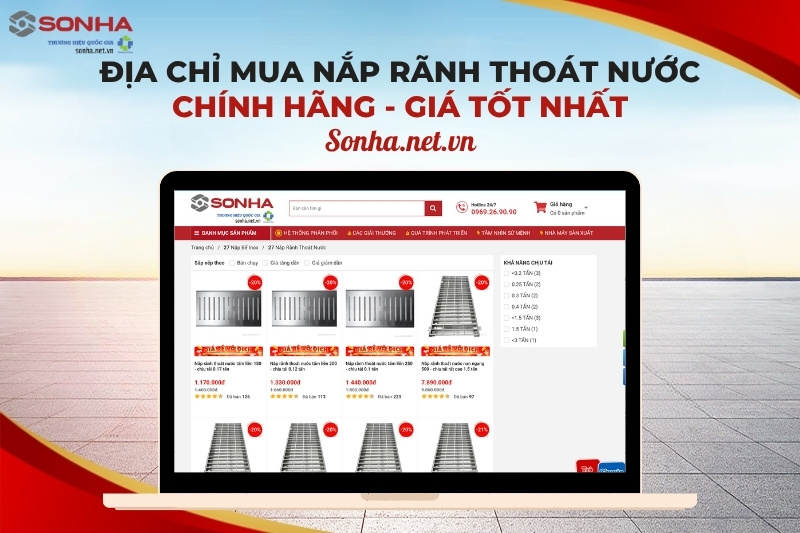 Địa điểm mua nắp rãnh thoát nước 150 - chịu tải 0,17 tấn
