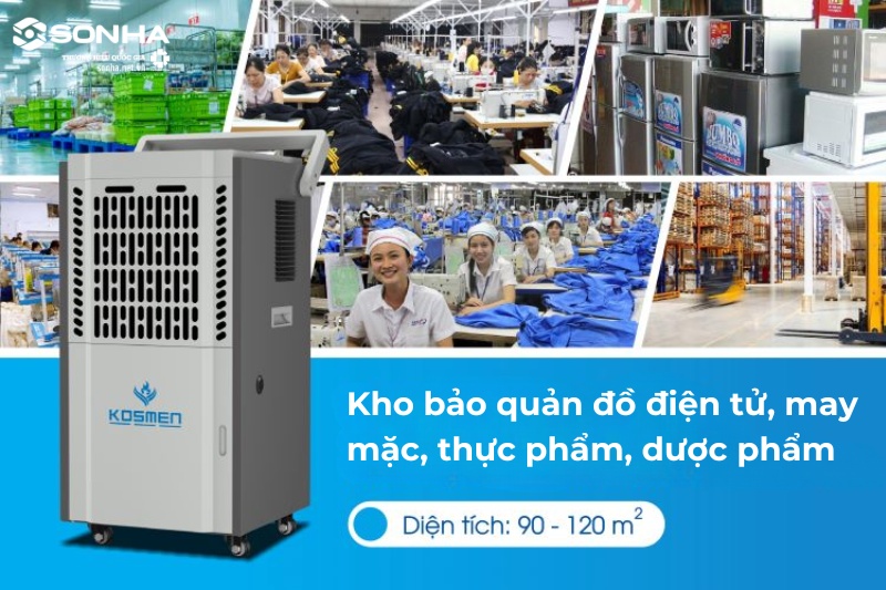 Ứng dụng của máy hút ẩm công nghiệp trong thực diễn