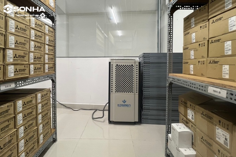 Hình ảnh thực tế của máy hút ẩm công nghiệp Kosmen KM-150S