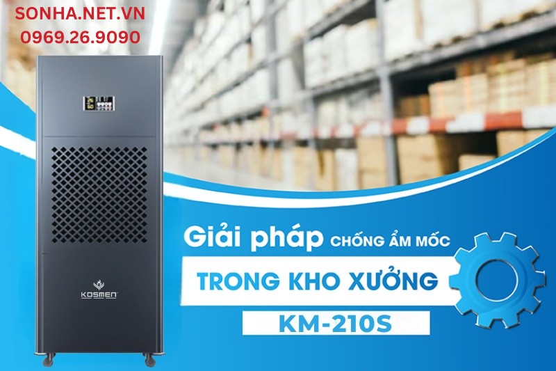 Siêu phẩm máy hút ẩm công nghiệp Kosmen KM-210S