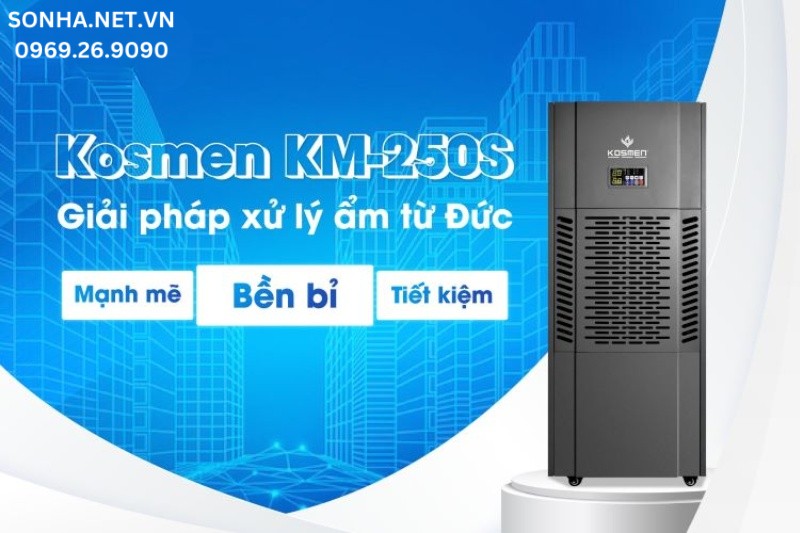 Máy hút ẩm công nghiệp Kosmen KM-250S - Công nghệ Đức tiên tiến