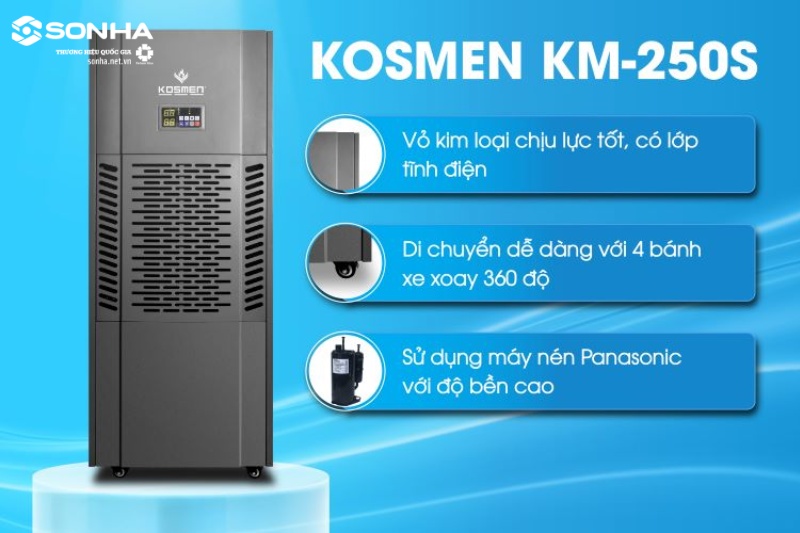 Máy hút ẩm công nghiệp được tối ưu về thiết kế