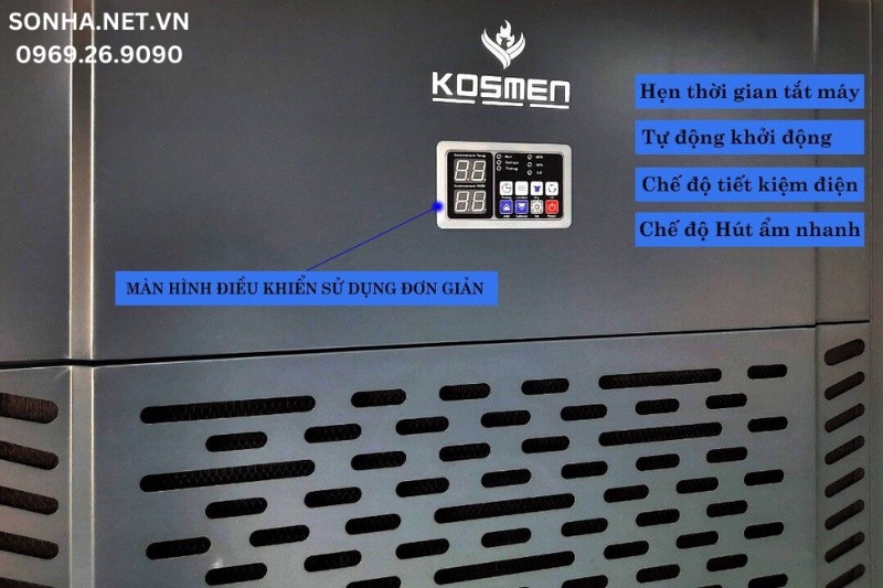 Kosmen KM-480S sở hữu nhiều tính năng tự động ưu việt