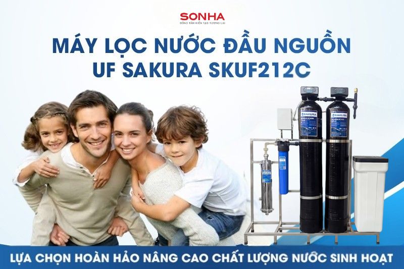 M&aacute;y lọc nước đầu nguồn c&oacute; m&agrave;ng si&ecirc;u lọc UF Sakura SKUF212C