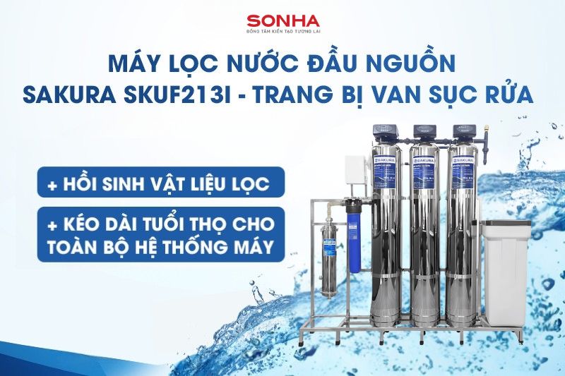 Trang bị van sục rửa tự động gi&uacute;p hồi sinh vật liệu lọc