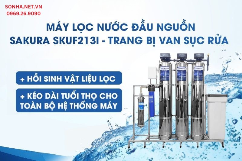 Trang bị van sục rửa tự động giúp hồi sinh vật liệu lọc