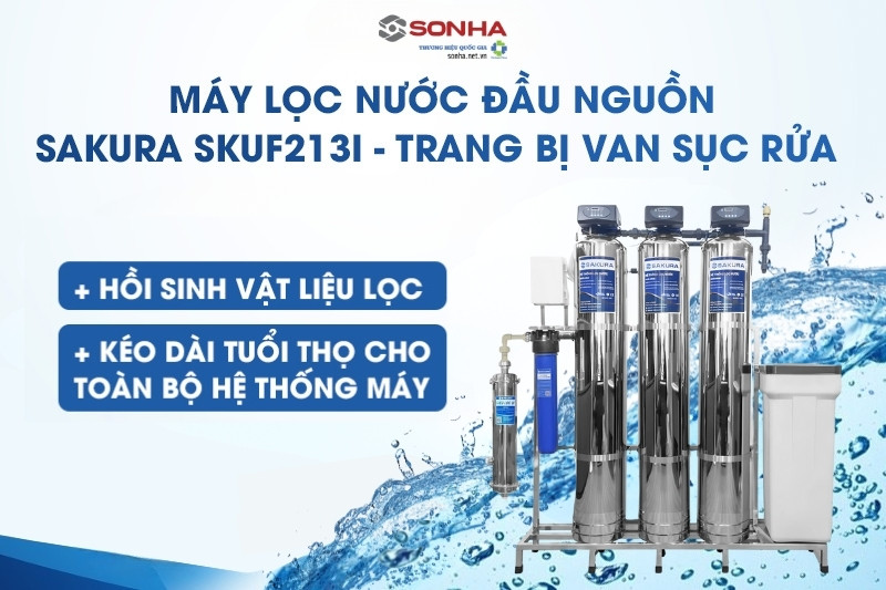 Trang bị van sục rửa tự động giúp hồi sinh vật liệu lọc