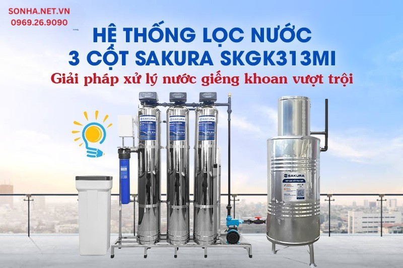 SKGK313MI - giải pháp xử lý nước giếng khoan toàn diện