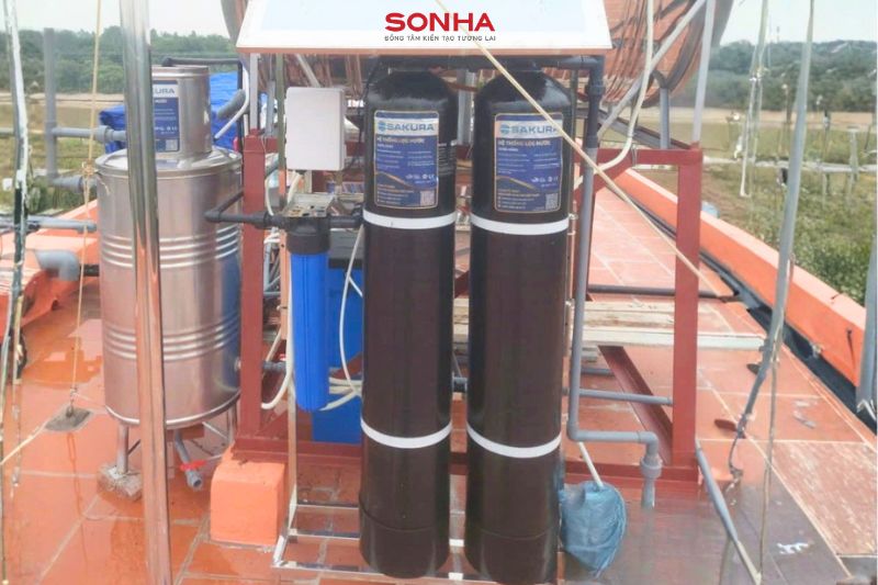 H&igrave;nh ảnh thực tế hệ thống lọc tổng Sakura SKGK312C