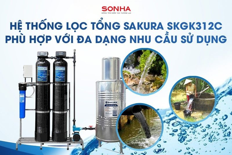 Sakura SKGK312C đ&aacute;p ứng nhu cầu sử dụng lớn