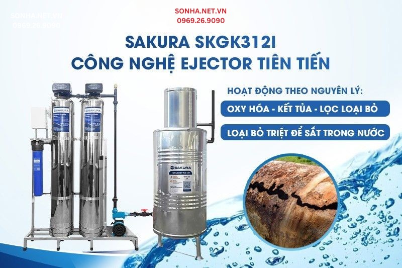 Cột trao đổi oxy kết tủa sắt hỗ trợ loại bỏ kim loại nặng trong nước