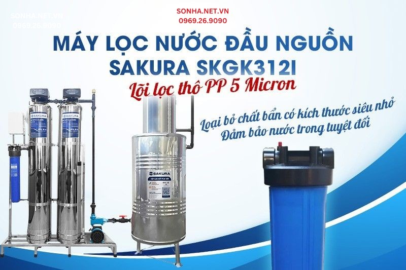 L&otilde;i lọc PP 5 micron loại bỏ chất bẩn c&oacute; k&iacute;ch thước si&ecirc;u mịn