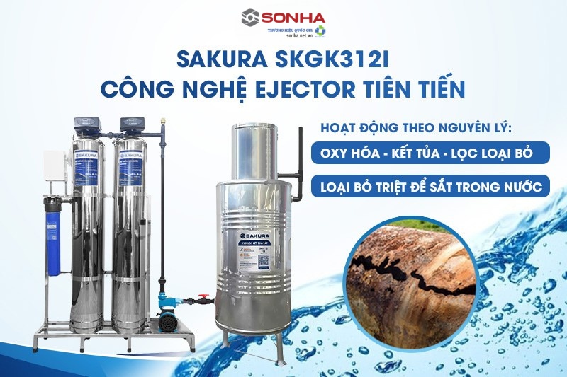 Cột trao đổi oxy kết tủa sắt hỗ trợ loại bỏ kim loại nặng trong nước