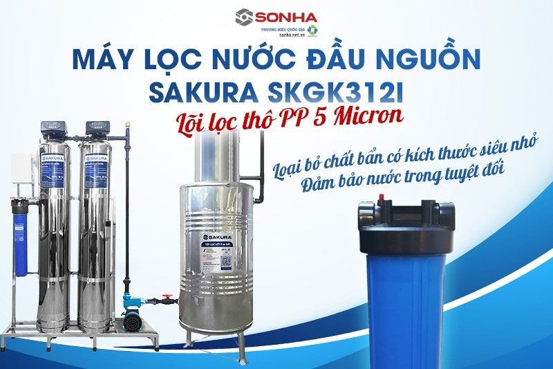 Lõi lọc PP 5 micron loại bỏ chất bẩn có kích thước siêu mịn