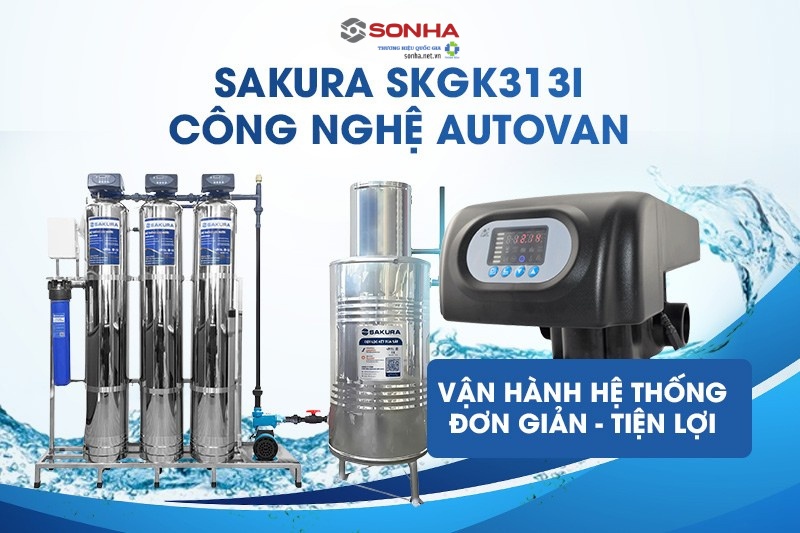 Tính năng sục rửa tự động giúp hệ thống vận hành đơn giản, hiệu quả