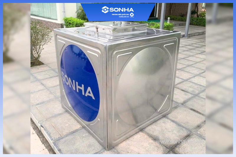 Hình ảnh thực tế của bồn nước ngầm inox Sơn Hà