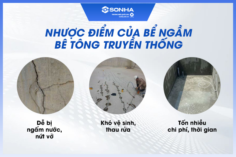 Nhược điểm của bể ngầm bằng bê tông - Có nên sử dụng không?