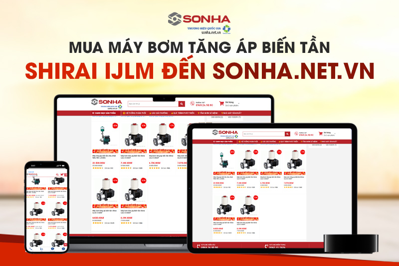 Mua máy bơm Shirai tới Sonha.net.vn