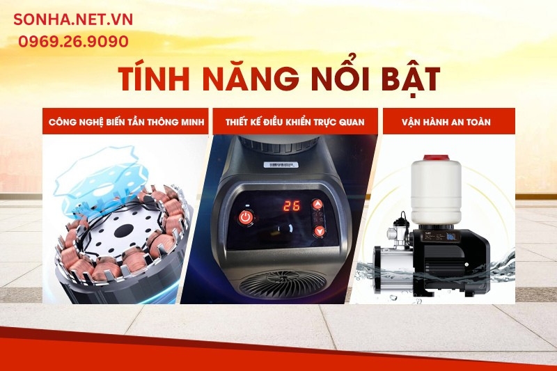 Tính năng nổi bật của máy bơm tăng áp Shirai IJLm 3-30AP