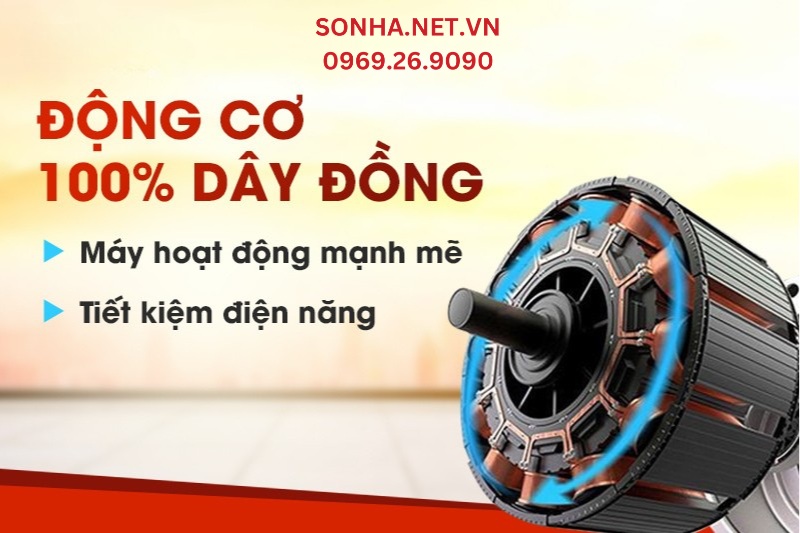 Động cơ dây đồng với hiệu suất hoạt động mạnh mẽ