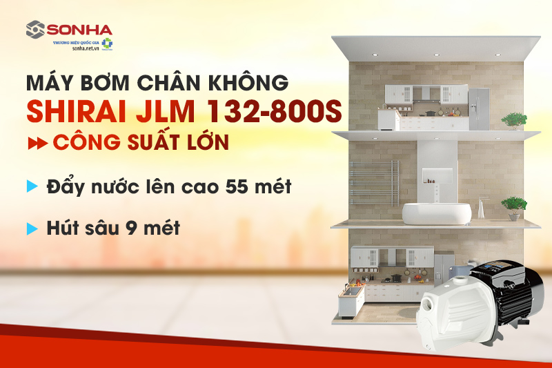 Công suất lớn 800W đáp ứng tốt cả những hệ thống cần lưu lượng lớn