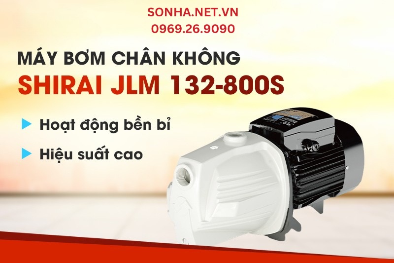 Máy bơm chân không Shirai 132-800S hoạt động bền bỉ, hiệu suất cao