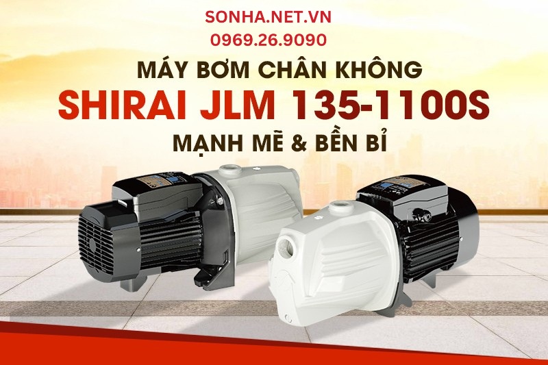 Máy bơm chân không Shirai JLm 135-1100S mạnh mẽ và bền bỉ