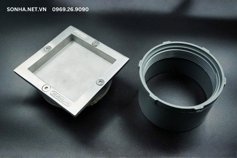 Hình ảnh thực tế sản phẩm nắp chờ hút bể phốt inox 304 ngăn mùi