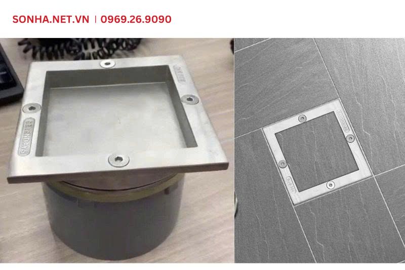 Hình ảnh thực tế sản phẩm nắp chờ hút bể phốt inox 304 ngăn mùi