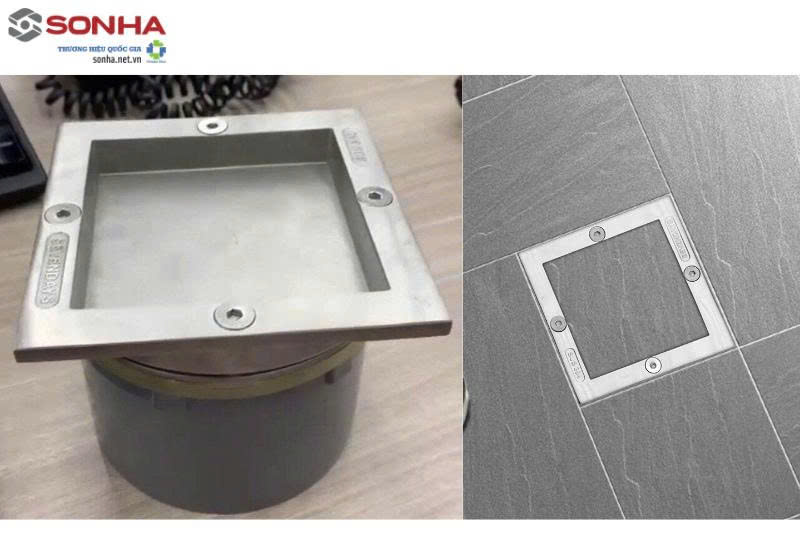 Hình ảnh thực tế sản phẩm nắp chờ hút bể phốt inox 304 ngăn mùi