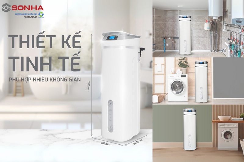 Thiết kế nhỏ gọn, sang trọng của hệ thống lọc tổng Karofi P02