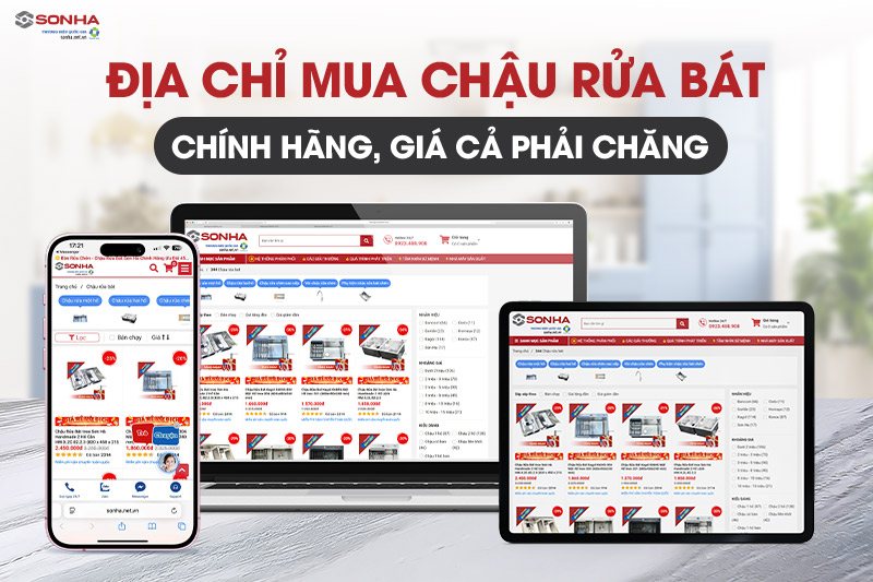 Địa chỉ mua chậu rửa b&aacute;t ch&iacute;nh h&atilde;ng, gi&aacute; tốt