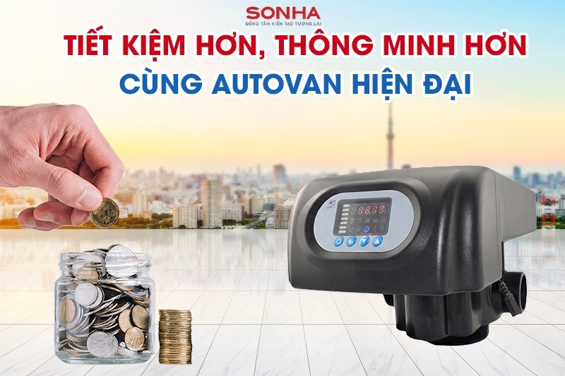 Lọc tổng 3 cột c&oacute; m&agrave;ng UF Sakura SKGKUF313MC trang bị autovan - van tự động