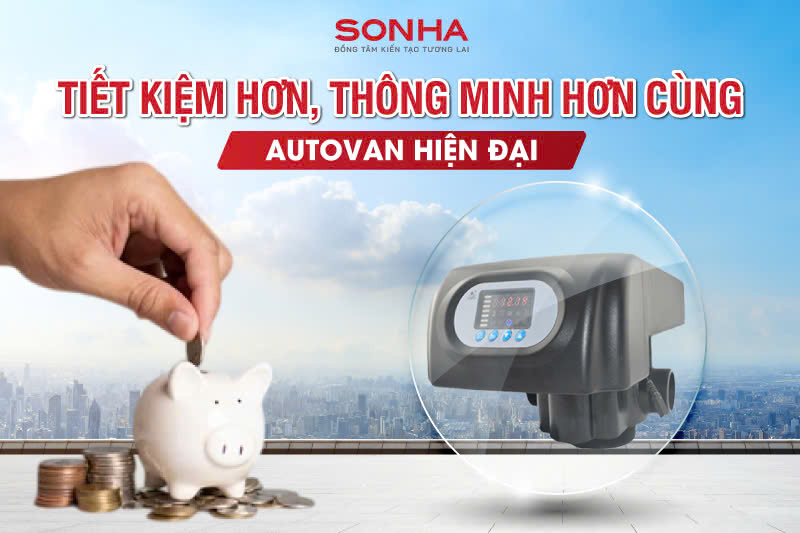 Lọc tổng 2 cột c&oacute; m&agrave;ng UF Sakura SKGKUF312C trang bị van tự động hiện đại